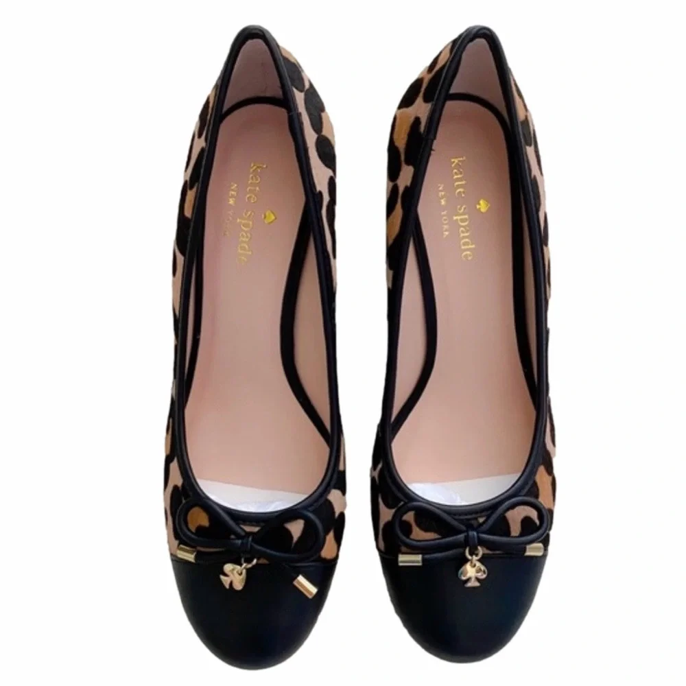 Kate Spade Kacey Calf Hair Leopard Wedges | EUC | Sz 7
